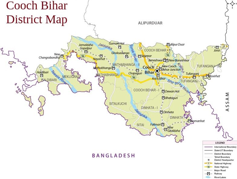 cooch behar district Map