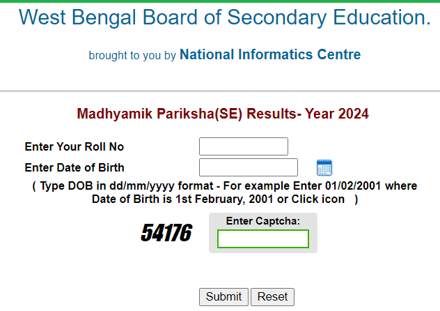 Madhyamik Result 2024